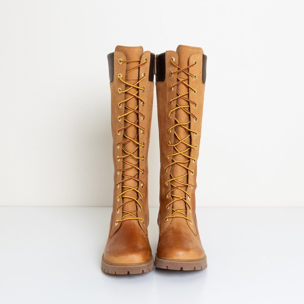 Timberland Premium 14 Inch Wheat Nubuck Leather Waterproof Boots 6.5 - Picture 5 of 16